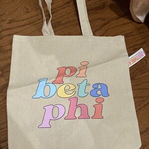 PI BETA PHI Sorority tote